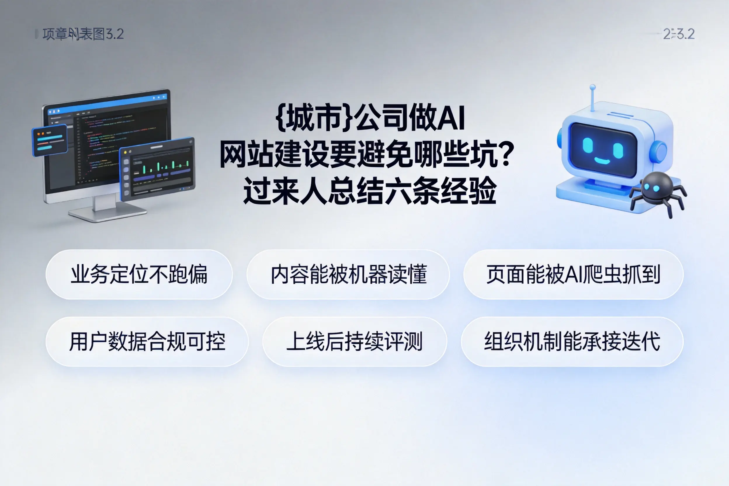 雅安公司做AI网站建设要避免哪些坑？过来人总结六条经验